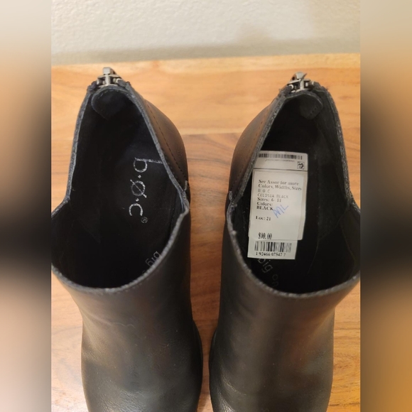 B.O.C. Womens Celosia Heel Ankle Boots Black 6M - Picture 3 of 6